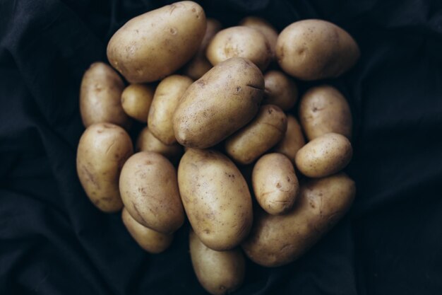 Foto una bolsa de papas de la granja.