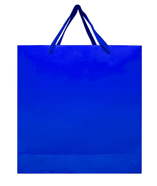 Bolsa de papel azul