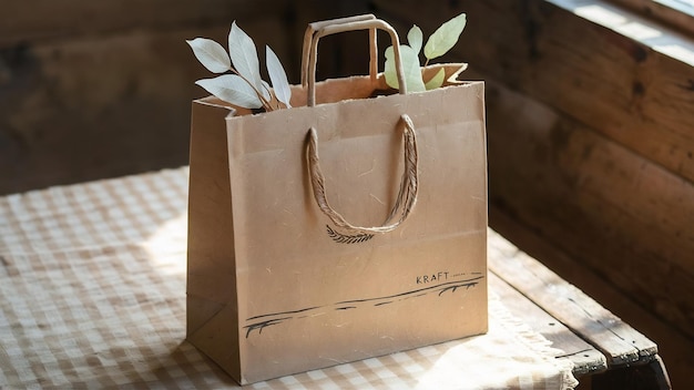 Bolsa de papel de Kraft