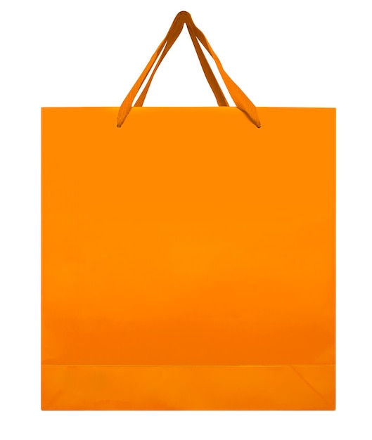 Bolsa de papel naranja