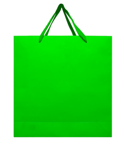 Bolsa de papel verde