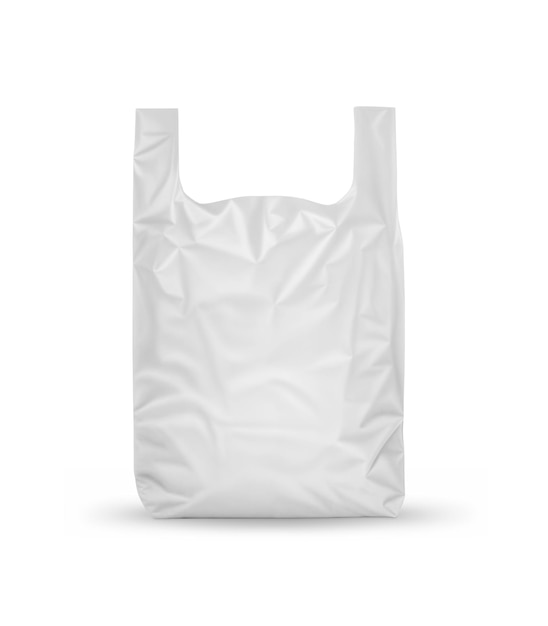 Bolsa de transporte de plástico blanco