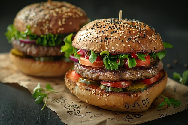 Bolsas de comida para hamburguesas