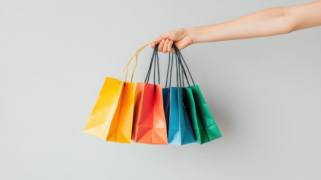 Bolsas de compras coloridas