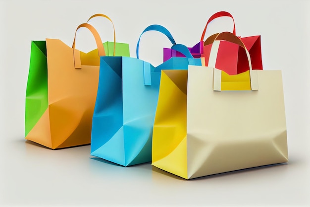 Bolsas de compras de varios colores