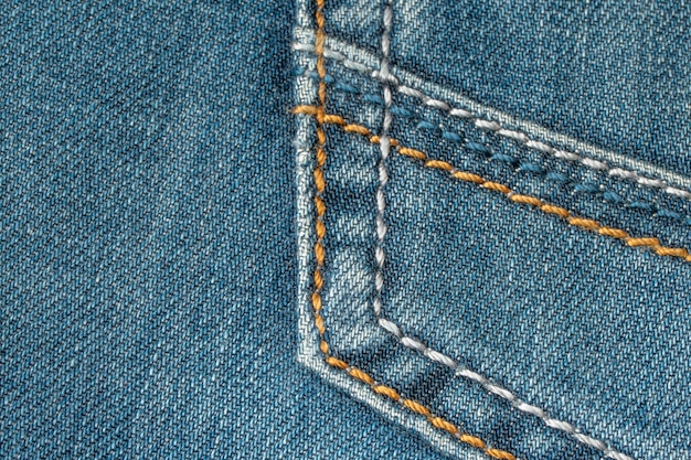 Bolsillo de blue jeans viejos jeans closeup