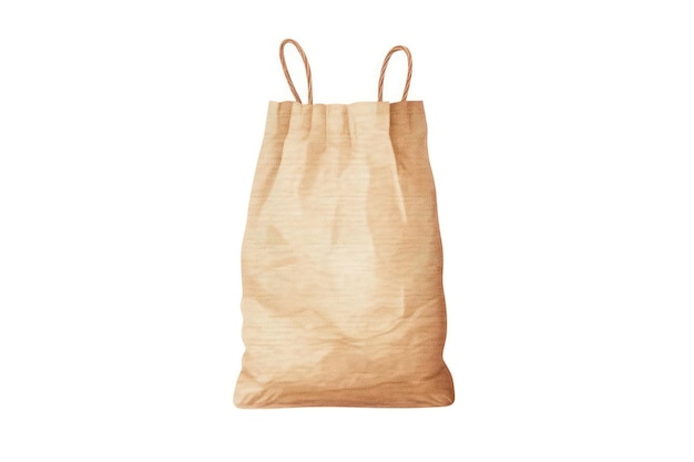 Bolso de comestibles bolso de mano saco de fondo blanco