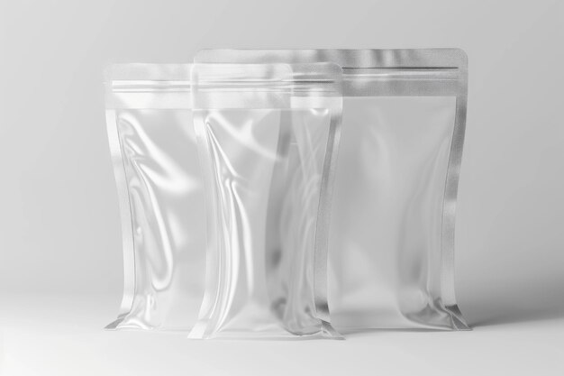 Foto bolso de plástico branco transparente com fechadura 3d bolso de plástico branco transparente com fechadura 3d