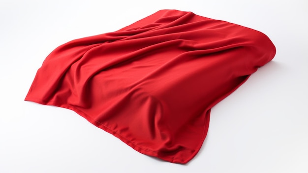 Foto bolso de plástico vermelho em fundo branco
