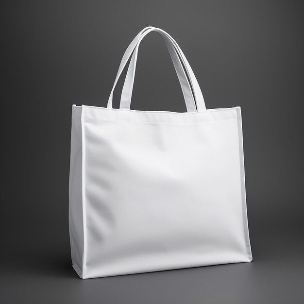 bolso de lienzo blanco