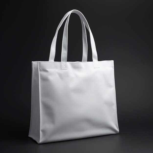 bolso de lienzo blanco