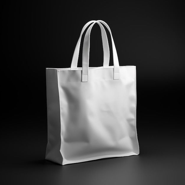 bolso de lienzo blanco