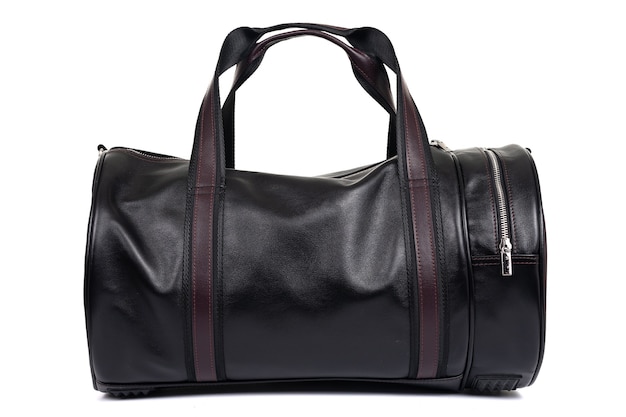 Bolso negro para hombre fabricado en piel auténtica