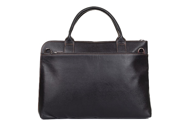 Bolso negro para hombre fabricado en piel auténtica