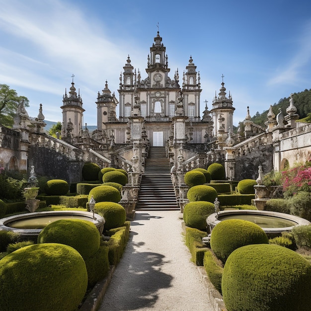 Bom jesus do monte santuário em tenoes perto de braga portugal