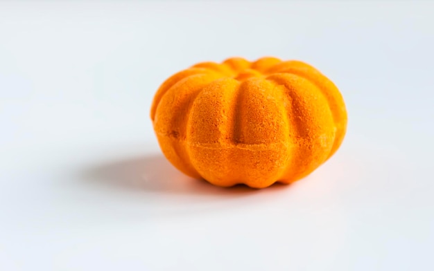 Bomba de baño perfumada de naranja en forma de calabaza Producto para el cuidado de la piel