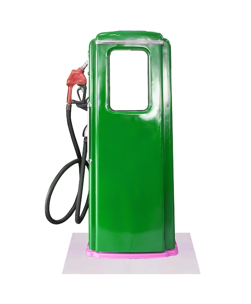 Bomba de combustible contra un fondo blanco