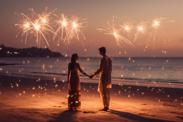 Foto bomba de fogos de artifício de diwali