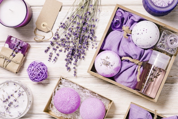 Bombas de banho de lavanda sachês de sal marinho aromaterapia spray de sono produtos de spa perfumados e saudáveis