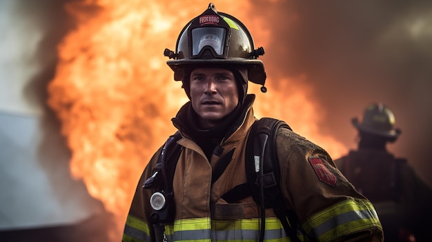 El bombero heroico luchando contra una IA generativa de Epic Blaze