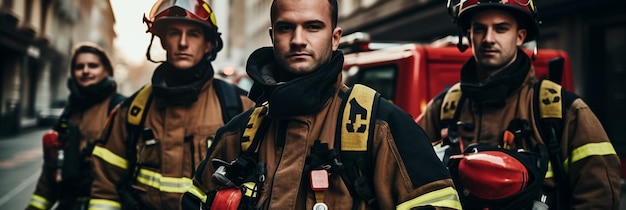 un bombero con el uniforme de un bombero