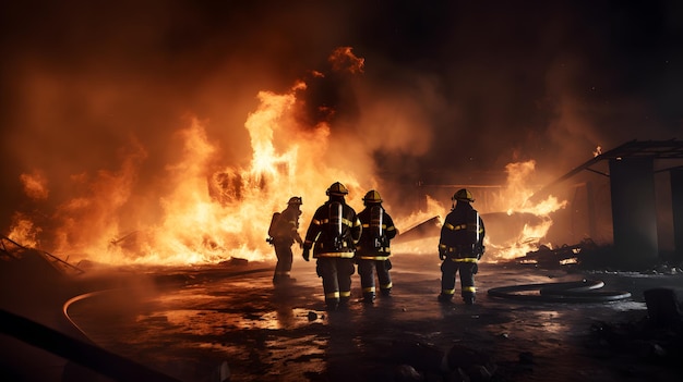 Los bomberos apagan una red neuronal de incendios generada por