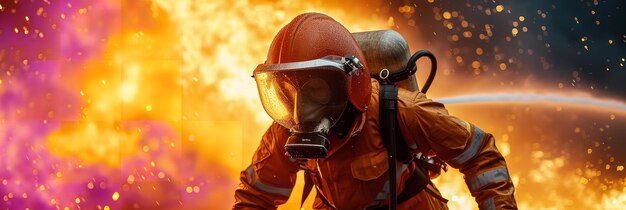 Los bomberos luchan con agua y extintores generados por la IA