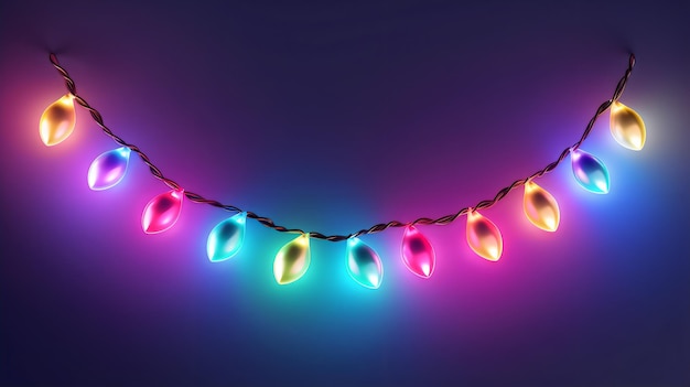 Bombilla decorada con Feliz Navidad creada con IA generativa