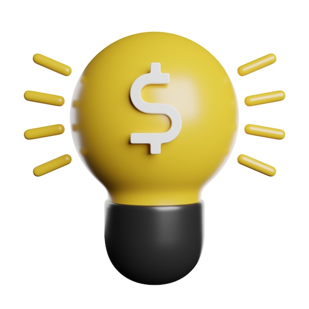 La bombilla de la idea creativa