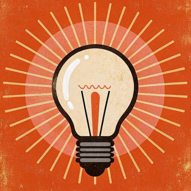 una bombilla con la palabra luz en ella