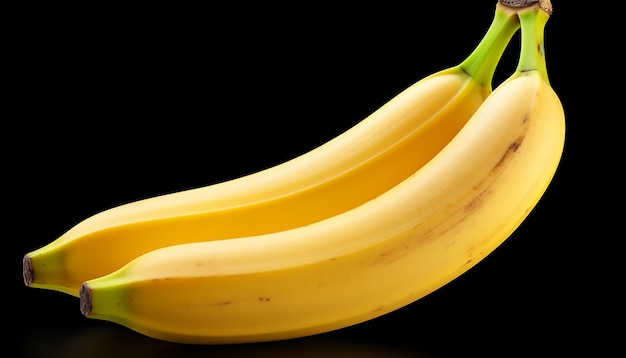 Bondade Dourada Banana Fresca Isolada em Branco