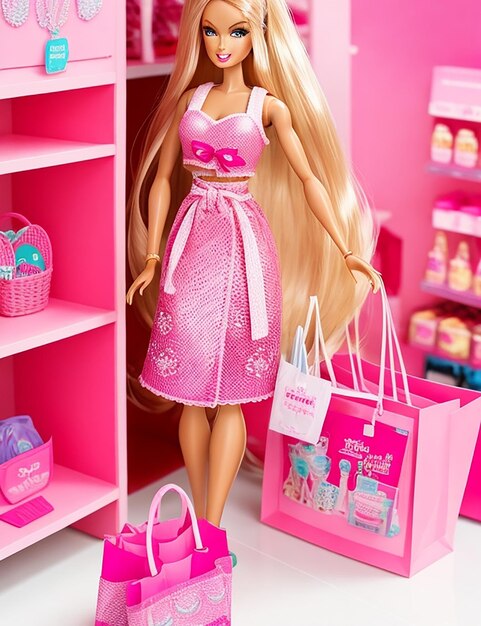 Foto boneca barbie de compras