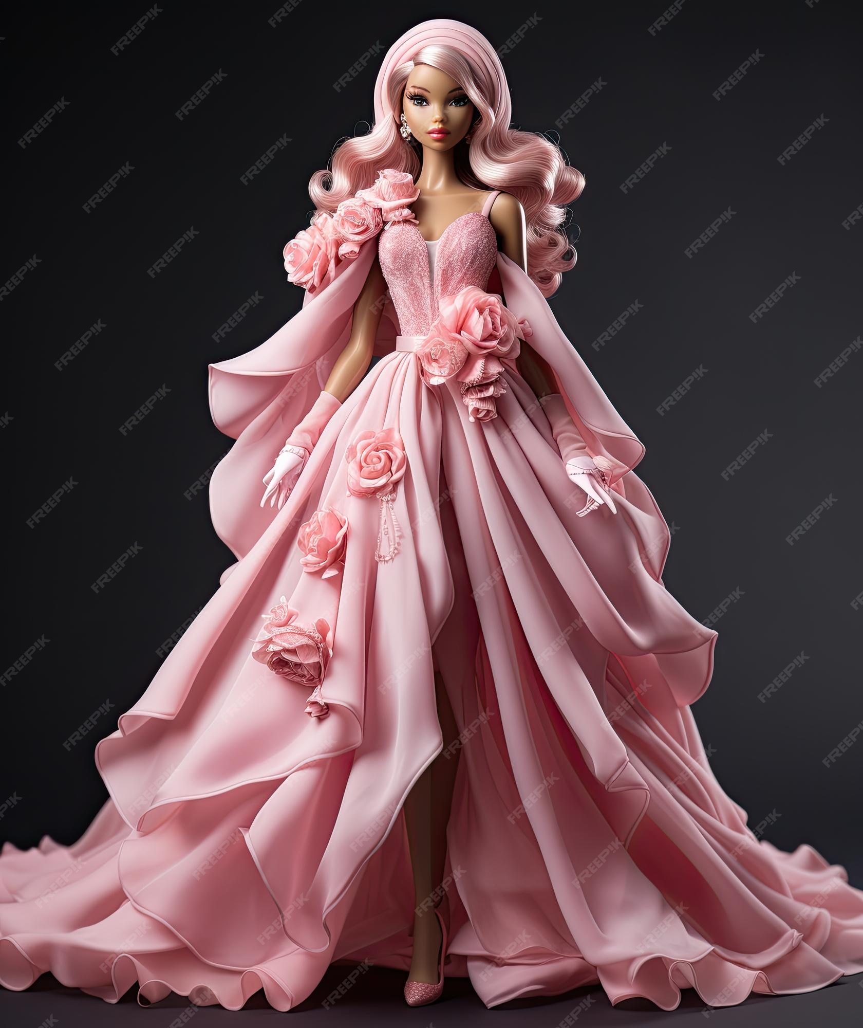 Vestido Tumblr Para Barbie, Como Fazer Roupas Para Bonecas