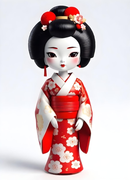 Foto boneca de geisha