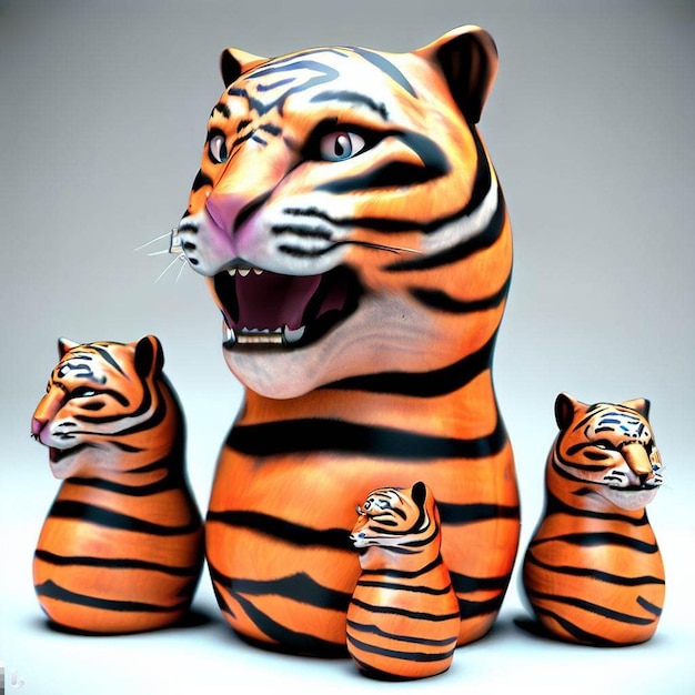 bonecas de tigre