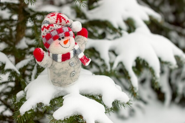 Boneco de neve de natal e ano novo