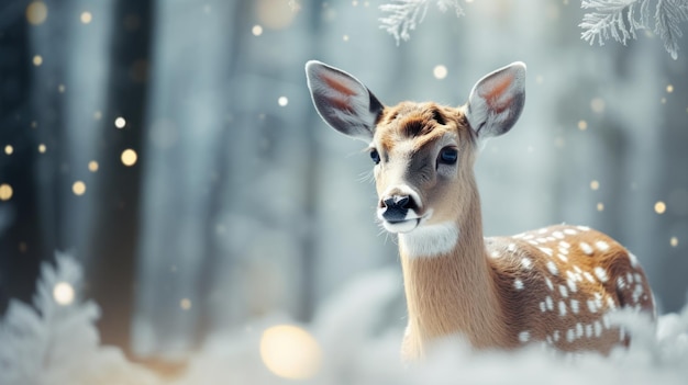 Boneco de neve mágico de Natal em fotografia cinematográfica gerada por IA