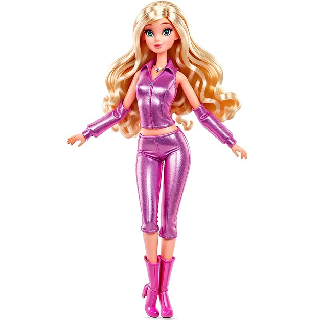 la bonita muñeca Barbie de plástico agi generativo