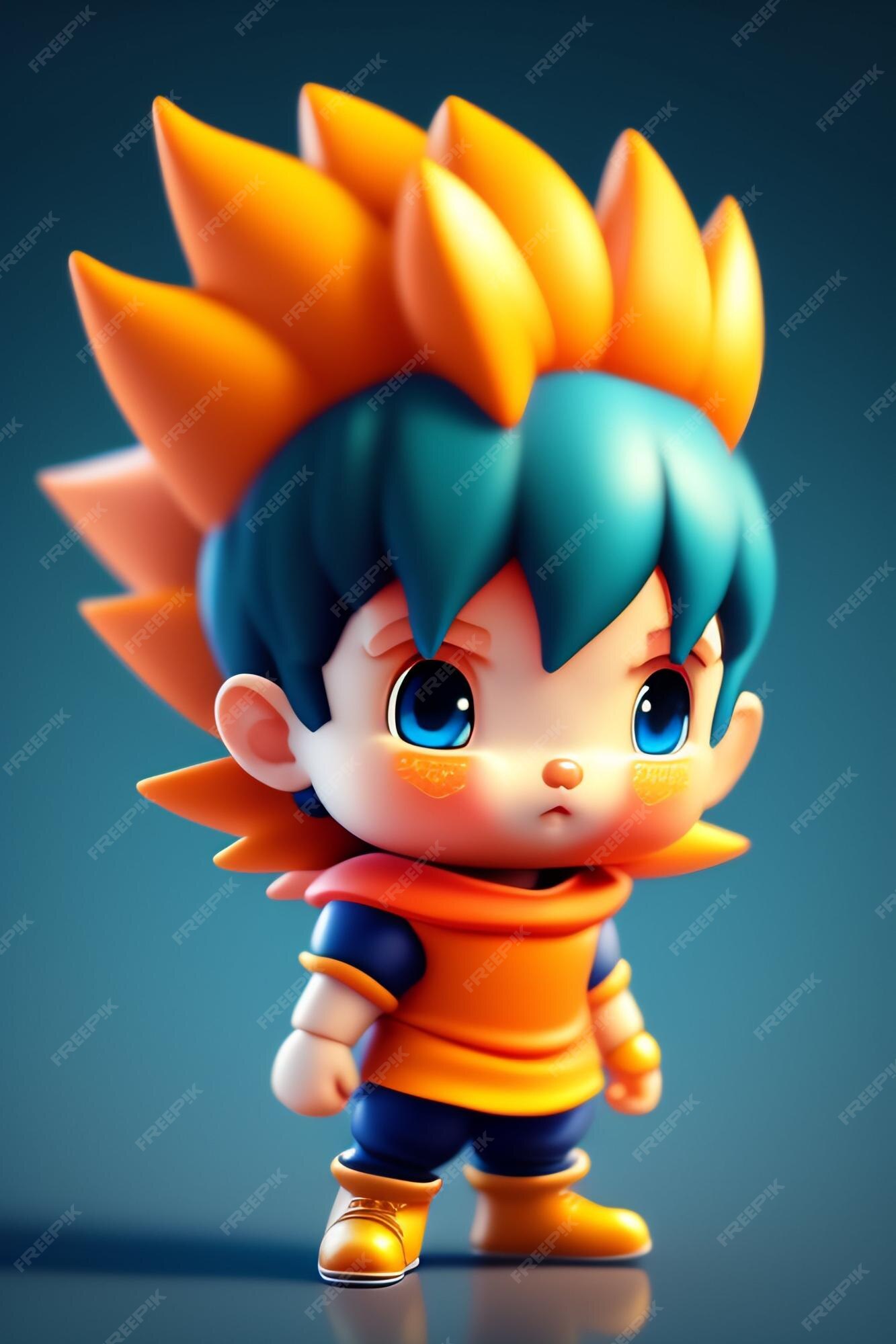 Bonito adorável desenho animado goku bebê