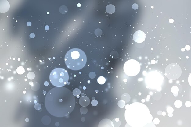 Bonito bokeh natal inverno fundo desfocado Ano novo design de arte de inverno belos círculos bokeh copiam formato de banner de espaço