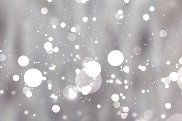 Bonito bokeh natal inverno fundo desfocado Ano novo design de arte de inverno belos círculos bokeh copiam formato de banner de espaço