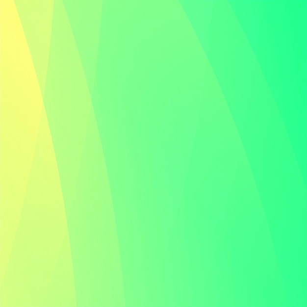 Bonito fondo degradado amarillo verde claro Ilustración de fondo cuadrado vacío con espacio de copia