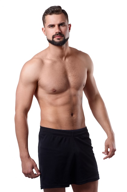 homem musculoso com torso nu durante treino de fitness em uma ponte  16234960 Foto de stock no Vecteezy