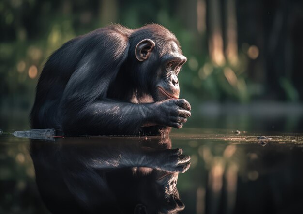 El bonobo es un frugívoro omnívoro.