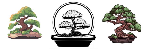 Foto bonsai-logo in 2d