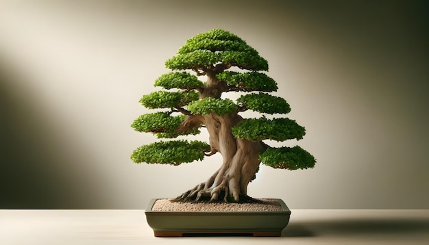 Un bonsai perfectamente cuidado