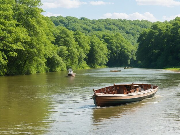 Boot auf dem Fluss