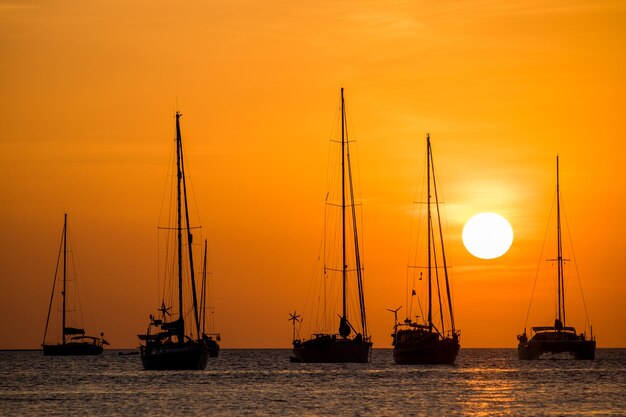 Boot Sonnenuntergang