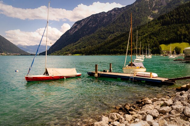 Foto boote auf see