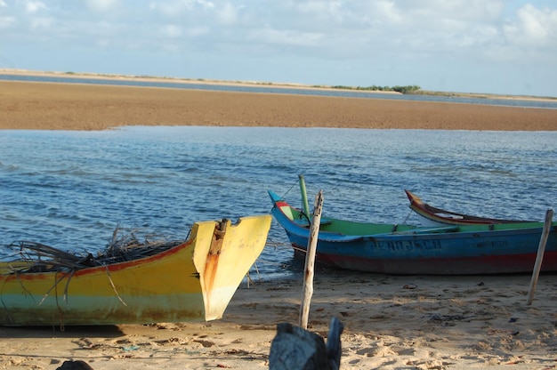 Foto boote im hafen ponta dos mangues sergipe brasilien